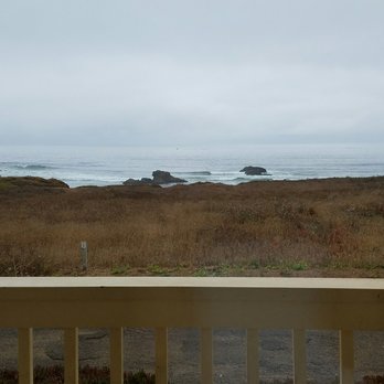 Ocean View Lodge - This was the view from our room - beautiful! There is also a walking path right next to the patio that goes into town along the water - Hotels Near Me - Fort Bragg, California