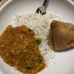 Dal Tadka, Rajwadi Samosa Dal Tadka, Rajwadi Samosa