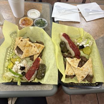 The Krazy Olive - We got the Mediterranean platter and they split it for us. - Delis Near Me - Tulsa, Oklahoma