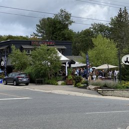the intersection of a busy street