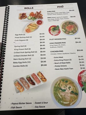 Menu photo 4 Pho Guru Katy, TX
