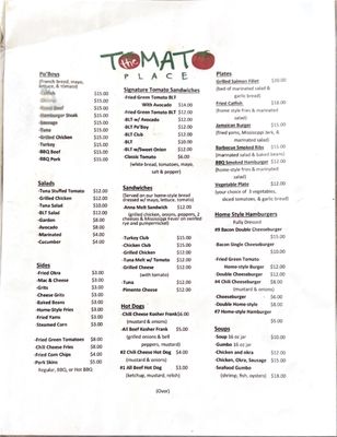 Menu photo 3 The Tomato Place Vicksburg, MS Menu photo 3 The Tomato Place Vicksburg, MS