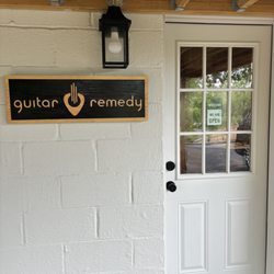 Entrance to Guitar Remedy Nashville -- professional guitar repair and setup by appointment.