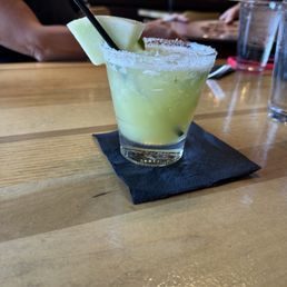 Spicy honeydew margarita