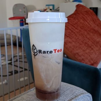 RareTea - Half drunk crema tea. Forgot to take a photo before enjoying it - Bubble Tea Near Me - San Mateo, California RareTea - Half drunk crema tea. Forgot to take a photo before enjoying it - Bubble Tea Near Me - San Mateo, California