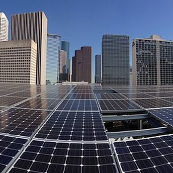 Adaptive Solar - Two of our favorite things: The Houston Skyline and SOLAR! - Solar Installation Near Me - Houston, Texas
