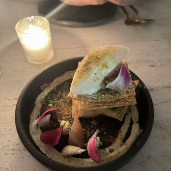 Kaia - Pistachio baklava with pomelo gelato which - Wine Bars Near Me - Boston, Massachusetts Kaia - Pistachio baklava with pomelo gelato which - Wine Bars Near Me - Boston, Massachusetts