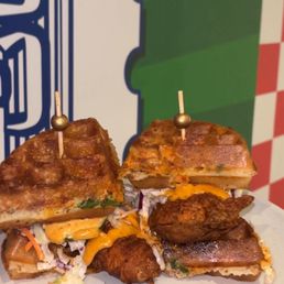 Clucking Waffle Sandwich Clucking Waffle Sandwich