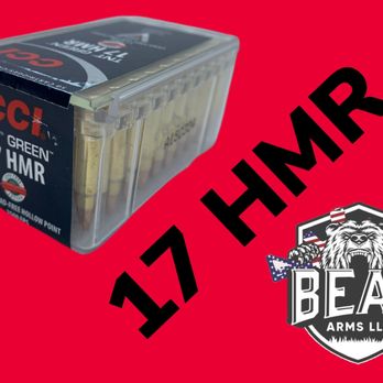 Bear Arms - 17 HMR ammo in stock - Guns & Ammo Near Me - Henderson, Nevada Bear Arms - 17 HMR ammo in stock - Guns & Ammo Near Me - Henderson, Nevada