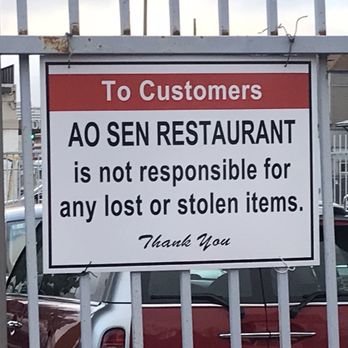 Pho Ao Sen - Lots of car break-ins so lock your car and don't leave any valuables inside. - Vietnamese Near Me - Oakland, California Pho Ao Sen - Lots of car break-ins so lock your car and don't leave any valuables inside. - Vietnamese Near Me - Oakland, California