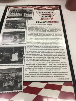 Menu photo 7 Dixon's Famous Chili Independence, MO