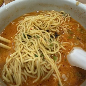 Hokkaido Ramen Santouka - Large bowl of Spicy Miso - $18 of nothing in it. Just soggy noodles. Pass. - Ramen Near Me - Cypress, California