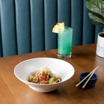 OffSHOR - a bowl of food on a table - Cocktail Bars Near Me - Clearwater, Florida