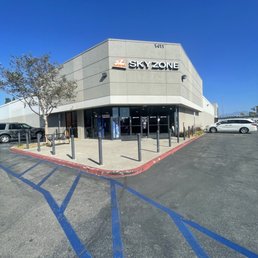 Exterior outside entrance of Sky Zone Trampoline Park - Front entrance - Santa Ana, California Exterior outside entrance of Sky Zone Trampoline Park - Front entrance - Santa Ana, California