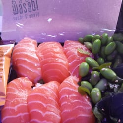 Wasabi, Sushi & Bento - Salmon sashimi & salad!
