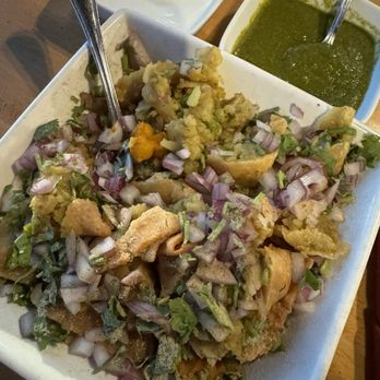 Highland's Indian Cuisine - Samosa chaat - Indian Near Me - Highlands Ranch, Colorado Highland's Indian Cuisine - Samosa chaat - Indian Near Me - Highlands Ranch, Colorado