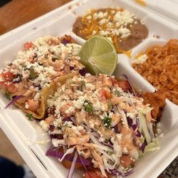 Chikiliquis Taco Stand - Fish Tacos and Chimichanga combo, Amazing!