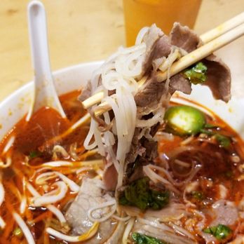 Pho Legend - Pho Dac Biet (Large) & Thai Iced Tea! - Noodles Near Me - Los Angeles, California