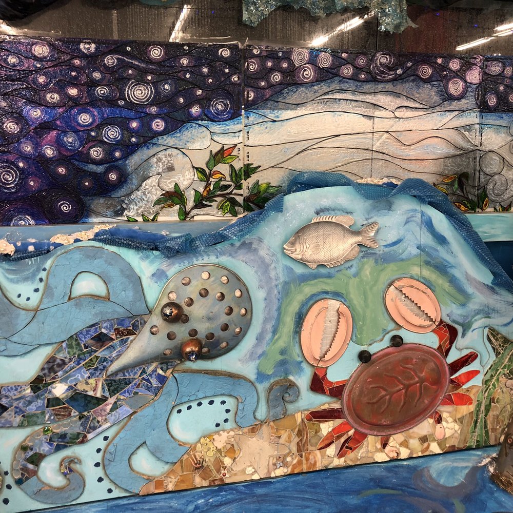 DoodleHATCH - A mosaic wall in the Mermaid area. - Children's Museums Near Me - Columbia, Maryland DoodleHATCH - A mosaic wall in the Mermaid area. - Children's Museums Near Me - Columbia, Maryland