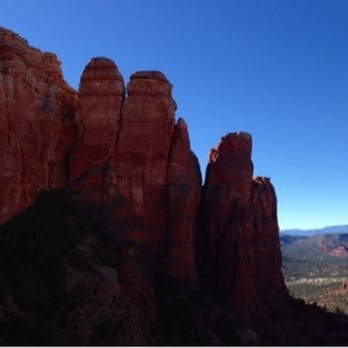 Cathedral Rock - That soft glow of the morning sun in-between those rocks is something I will always remember .... - Hiking Near Me - Sedona, Arizona