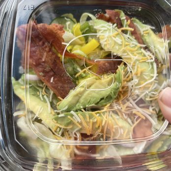Subway - a hand holding a salad in a plastic container - Sandwiches Near Me - Discovery Bay, California