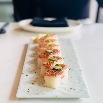 Miku - Salmon Aburi Oshi - Japanese Near Me - Toronto, Ontario