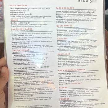 5 Tacos and Beers Berkeley - Menu - Tacos Near Me - Berkeley, California