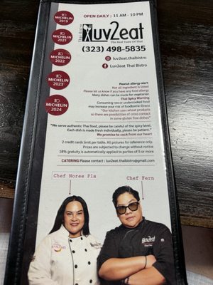 Menu photo 1 Luv2eat Thai Bistro Los Angeles, CA Menu photo 1 Luv2eat Thai Bistro Los Angeles, CA