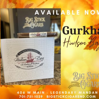 Big Stick Cigar Lounge - Gurkha Hudson Bay - Tobacco Shops Near Me - Mandan, North Dakota Big Stick Cigar Lounge - Gurkha Hudson Bay - Tobacco Shops Near Me - Mandan, North Dakota