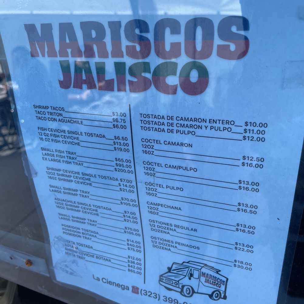 Mariscos Jalisco - Menu (as of 01/31/2025) - Seafood Near Me - Los Angeles, California