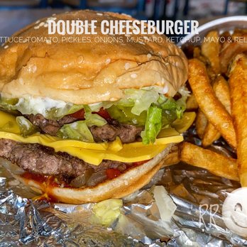 Five Guys - a cheeseburger and french fries - Burgers Near Me - Dacula, Georgia