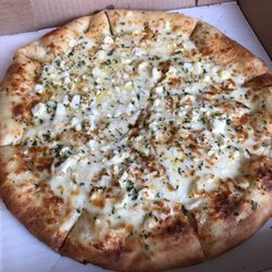 Family Express - 6 cheese garlic pizza-thin-ish chewy crust.