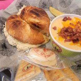 CSC Melt and Potato Soup meal. CSC Melt and Potato Soup meal.