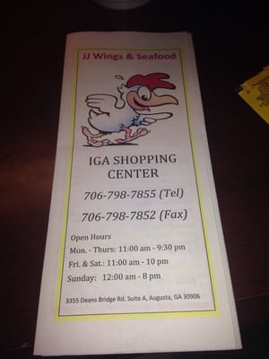 Menu photo 5 JJs Wings & Seafood Augusta, GA