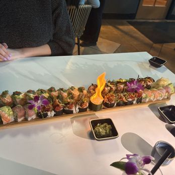 Tsunami Modern Cuisine - Rainbow Roll, O.M.G Speciality Sushi Rolls, Lemon Cilantro Roll, Maki Specialty Roll - Sushi Bars Near Me - Santee, California Tsunami Modern Cuisine - Rainbow Roll, O.M.G Speciality Sushi Rolls, Lemon Cilantro Roll, Maki Specialty Roll - Sushi Bars Near Me - Santee, California