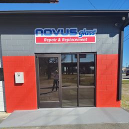 Exterior outside entrance of NOVUS Glass of Wilmington - NOVUS Glass of Wilmington Building - Wilmington, North Carolina Exterior outside entrance of NOVUS Glass of Wilmington - NOVUS Glass of Wilmington Building - Wilmington, North Carolina