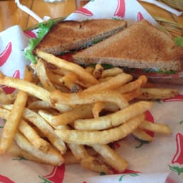 Turkey sandwich with fries Turkey sandwich with fries