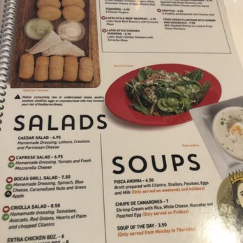 Bocas Grill Kendall - Menu - Latin American Near Me - Miami, Florida Bocas Grill Kendall - Menu - Latin American Near Me - Miami, Florida