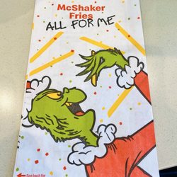McDonald's - The Grinch McShaker Fries bag
