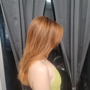 Hair By Brianne Dugan - This copper color is beautiful anytime of the year, especially in the fall - Hair Stylists Near Me - Monrovia, California