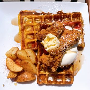 STIR - Chicken and waffles but I did the strawberry Nutella waffles - Bars Near Me - Raleigh, North Carolina STIR - Chicken and waffles but I did the strawberry Nutella waffles - Bars Near Me - Raleigh, North Carolina