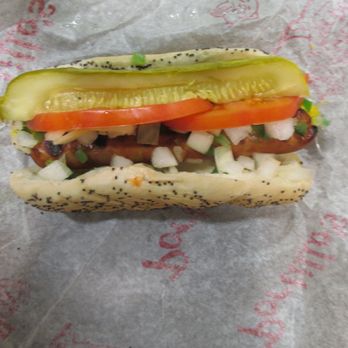 Portillo's Champaign - Plant-based Garden Dog - Hot Dogs Near Me - Champaign, Illinois