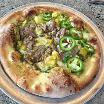 Monkeypod Kitchen - Kalua Pizza with jalapeño's - Tacos Near Me - Honolulu, Hawaii Monkeypod Kitchen - Kalua Pizza with jalapeño's - Tacos Near Me - Honolulu, Hawaii