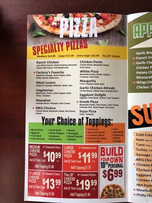 Menu photo 7 The Pizzeria Factory Winnetka, CA