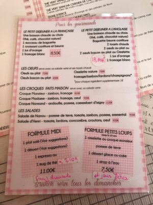 Menu photo 1 Les Volets Roses Bayeux, 14 Menu photo 1 Les Volets Roses Bayeux, 14