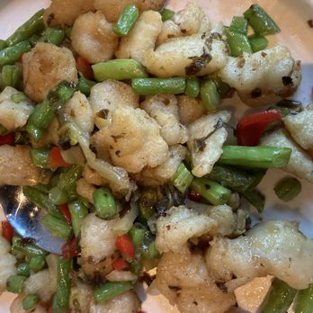 Mala Sichuan Bistro - 爆炒双丁 Fish Cubes with String Bean Bits - Szechuan Near Me - Houston, Texas