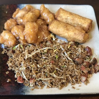Kwong Village - Pork fried rice, sweet and sour chicken, and egg rolls. - Chinese Near Me - Detroit, Michigan Kwong Village - Pork fried rice, sweet and sour chicken, and egg rolls. - Chinese Near Me - Detroit, Michigan