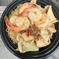 Larkin Square - Shrimp and Chicken Pad Kee Mow from Tiny Thai Food Truck