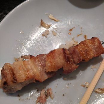 Sushi Tomi - The supposed "Broiled" Buta bara (pork belly) was boiled into a tough and leathery piece of meat - Sushi Bars Near Me - Mountain View, California Sushi Tomi - The supposed "Broiled" Buta bara (pork belly) was boiled into a tough and leathery piece of meat - Sushi Bars Near Me - Mountain View, California