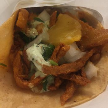 The Taco Stand - Al Pastor taco - cold and lacking flavor. Save your money and pass on it. - Tacos Near Me - Encinitas, California